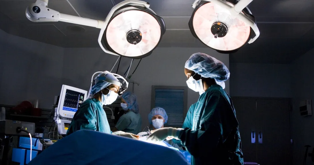 Surgeons in an operation