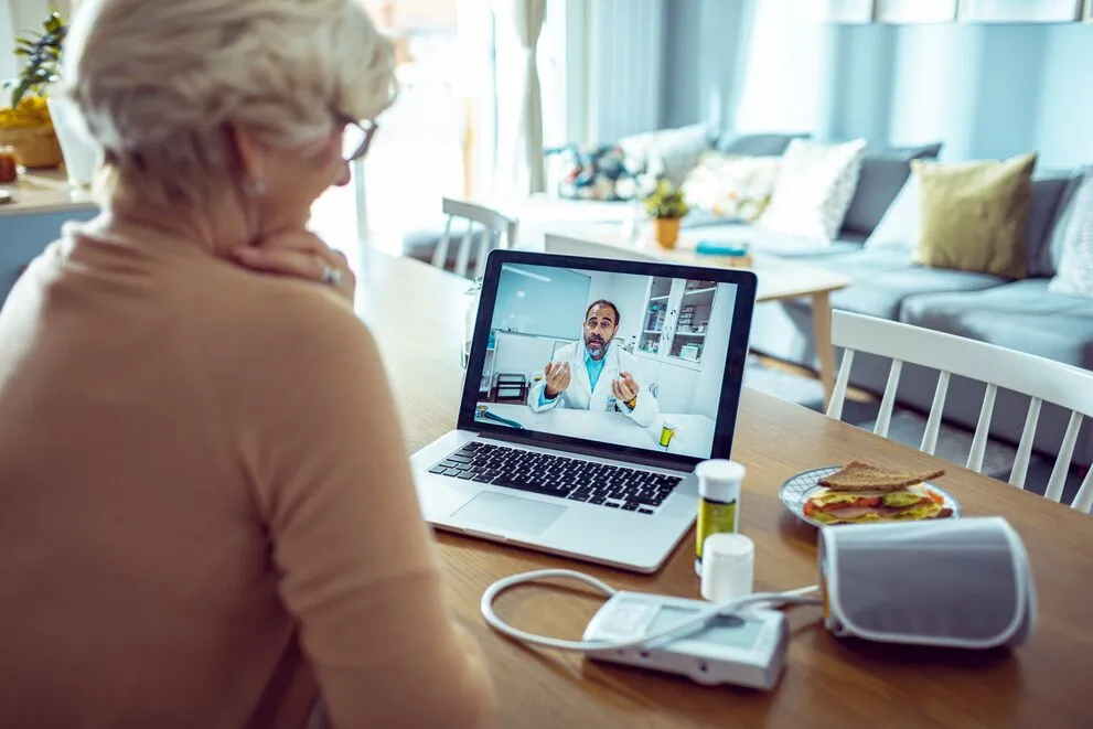 Person on telehealth