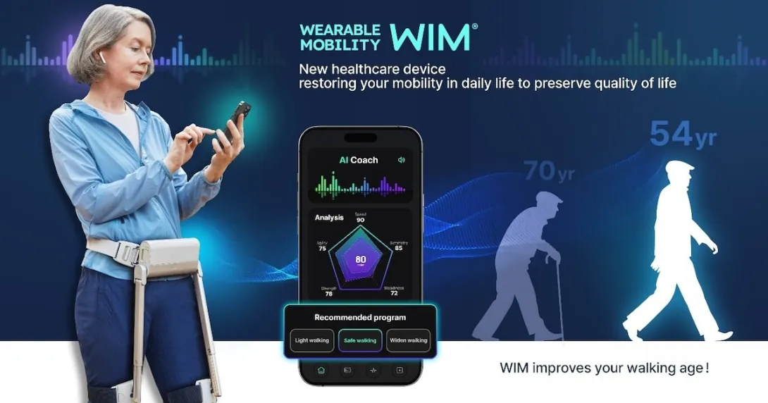 Wearable gait assistance robot with companion mobile application