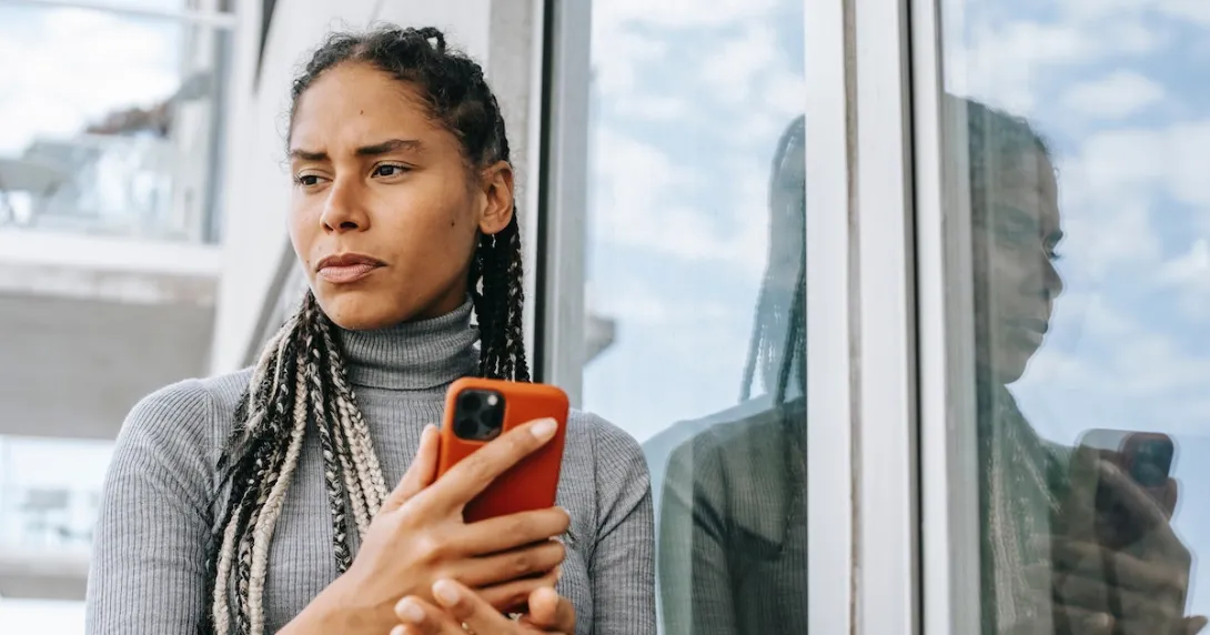 Person on phone