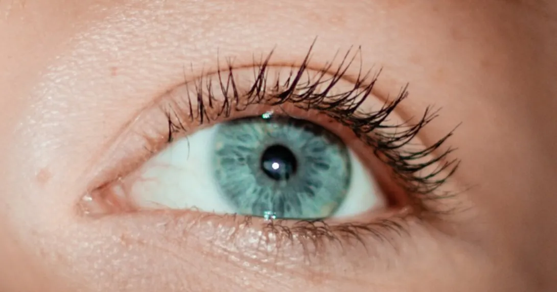 A photo of a person's eye