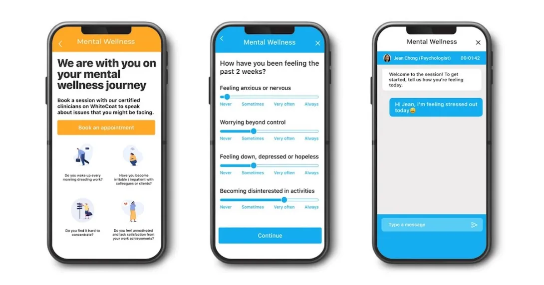 Think Well programme on a smartphone