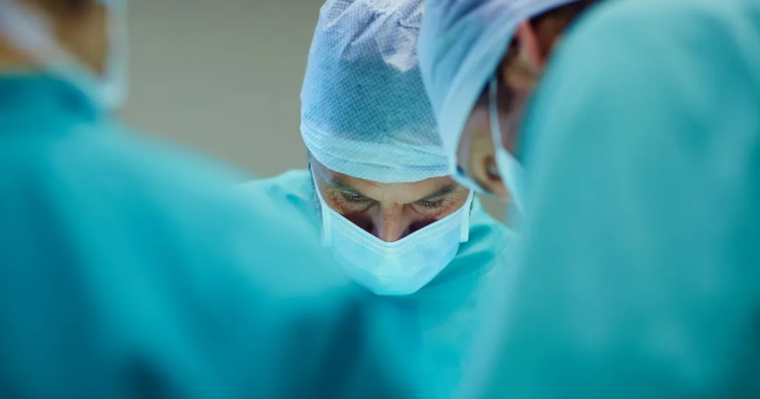 Doctors performing surgery